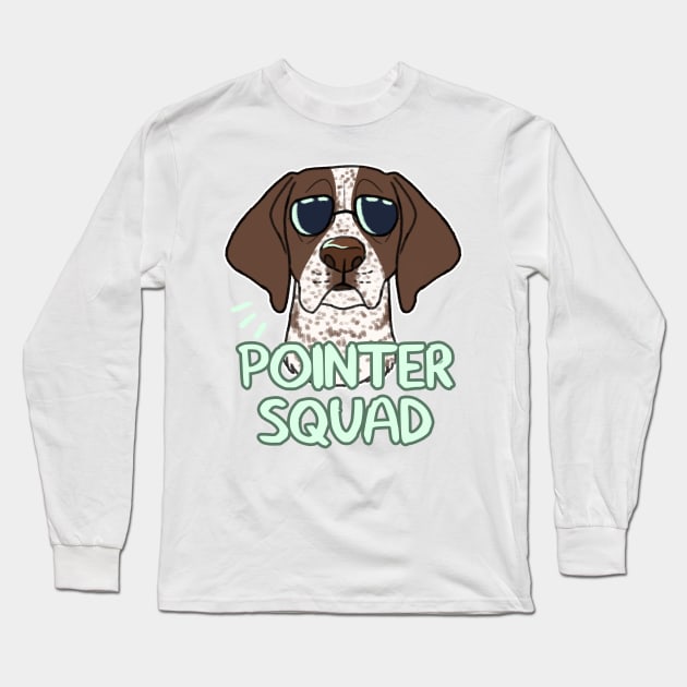 POINTER SQUAD (liver ticked) Long Sleeve T-Shirt by mexicanine